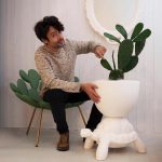 Turtle Carry Planter and Champagne Cooler