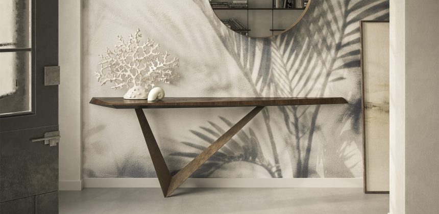 conosolle di design, dalla forma irregolare